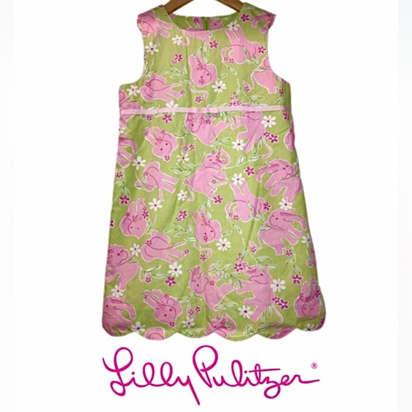 Lilly Pulitzer Other - Vintage! Lilly Pulitzer Girls Shift Dress - Toast of the Town Elephant - Size 6